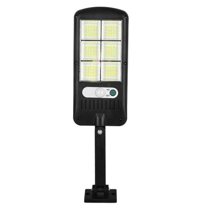 Lampa solara cu 60 de LED-uri, panou solar, senzor de miscare si lumina