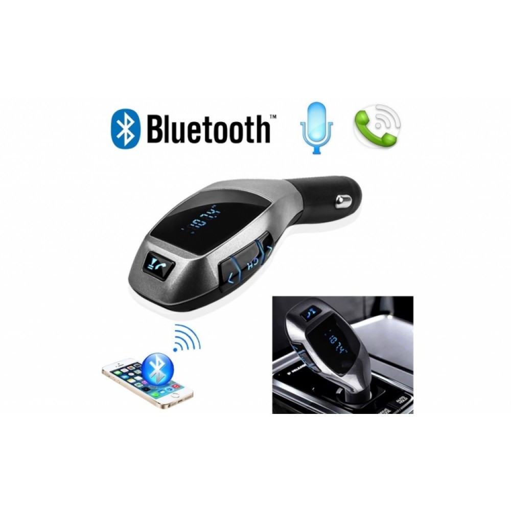 Modulator FM Mp3 X8 cu bluetooth si afisaj digital