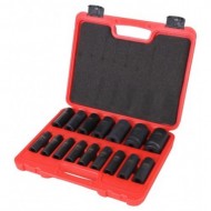 Set tubulare de impact lungi 1/2” 16 piese 10-32mm