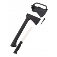 Topor multifunctional pentru camping si supravietuire, cu teaca pentru transport inclusa