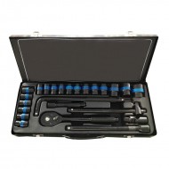 Trusa profesionala chei tubulare1/2 impact 24 piese Crome-Vanadium