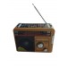 Radio cu panou solar, redare USB si Bluetooth, Lanterna incorporata model Retro