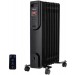 Calorifer electric, 2000W, 9 elementi, 3 trepte de putere,telecomanda
